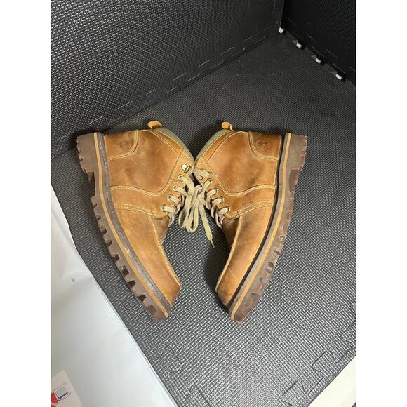 TIMBERLAND 87576 Men's Moc Toe Chukka Boots Brown Leather Size 10M - Picture 4 of 10